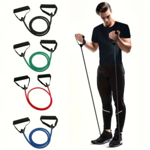 1 szt. 5-poziomowe opaski treningowe TPE z wygodnymi uchwytami – Idealne do treningów w domu