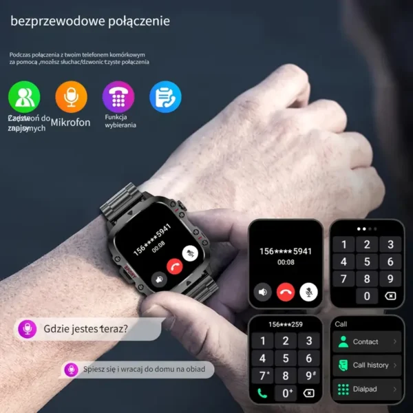 Smartwatch sportowy wiele trybów - obrazek 3
